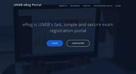 ereg login|UNEB eReg .